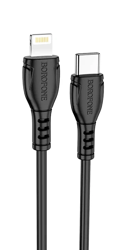 Кабель Borofone BX51 Type-C for Lightning 12W 2.4A 1м, Black. Фото 1
