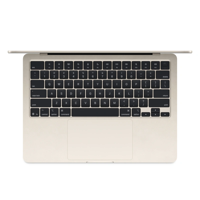 Apple MacBook Air 13" 2025 256Гб Сияющая звезда (MW0Y3) (M4, 10C CPU/8C GPU, 16 ГБ, 256 ГБ SSD). Фото 2