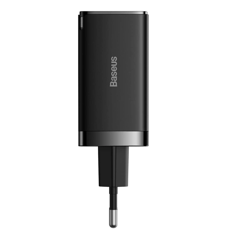 Сетевое зарядное устройство Baseus GaN5 Pro Fast Charger 2C+U 65W, Black (CCGP120201). Фото 3