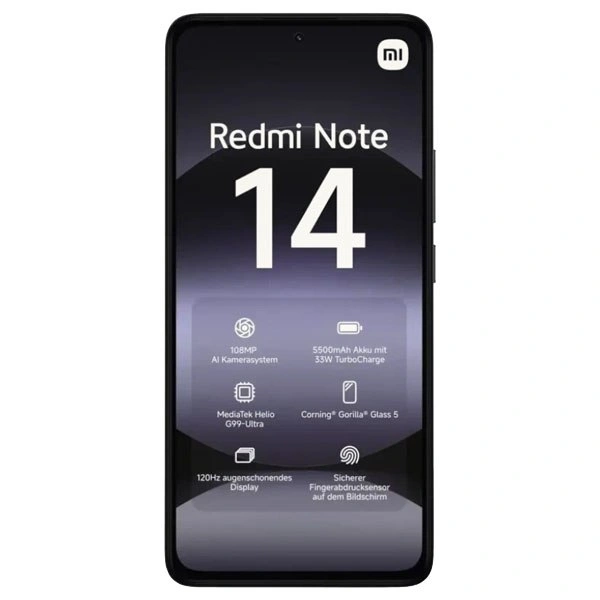 Смартфон Redmi Note 14 6/128Гб Чёрный. Фото 2