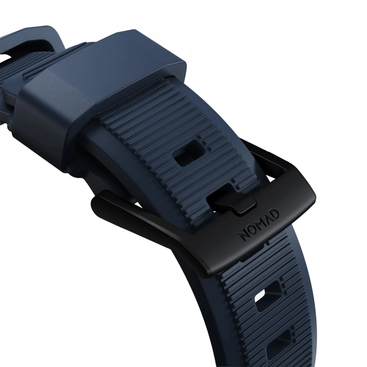Ремешок Nomad Rugged Band для Apple Watch 42/44/45/49мм, Black/Atlantic Blue (NM01295785). Фото 4
