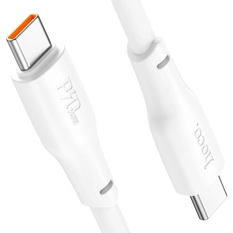 Кабель Hoco X93 Force 240W Type-C - Type-C 1м, Белый. Фото 2