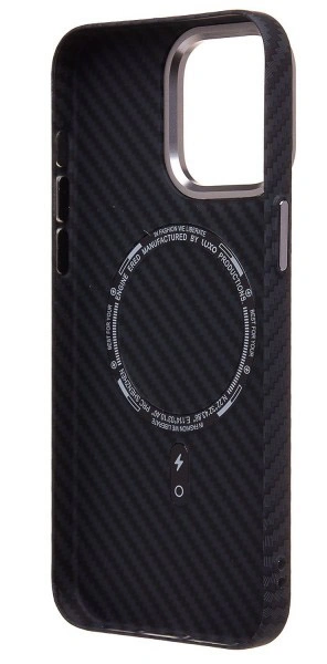 Накладка LUXO Carbon Magsafe для iPhone 16 Pro Max, Black. Фото 2