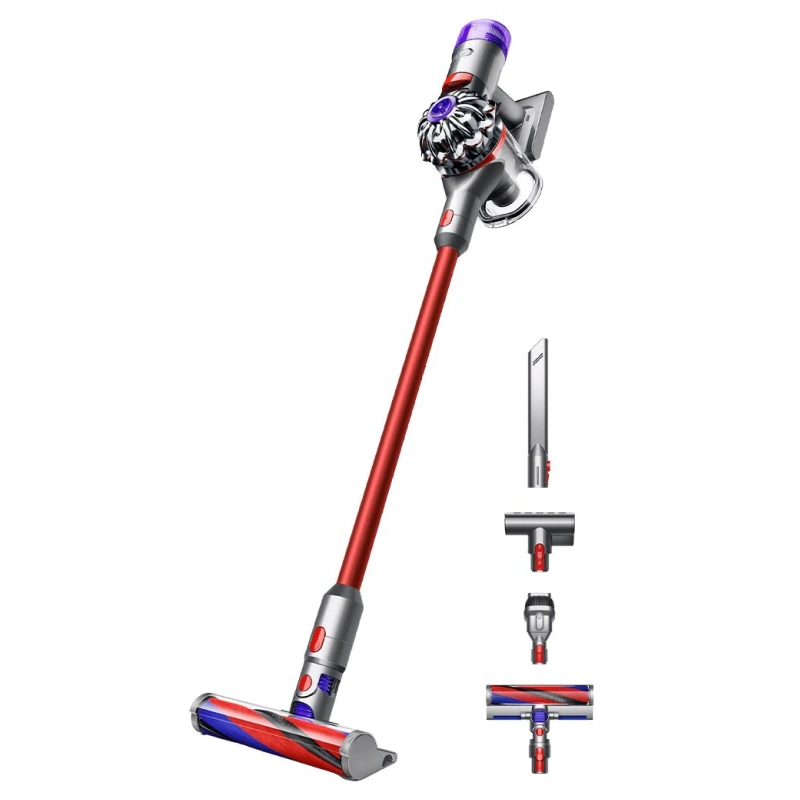 Беспроводной пылесос Dyson V8 Slim Fluffy, Никель/Красный (SV10). Фото 1
