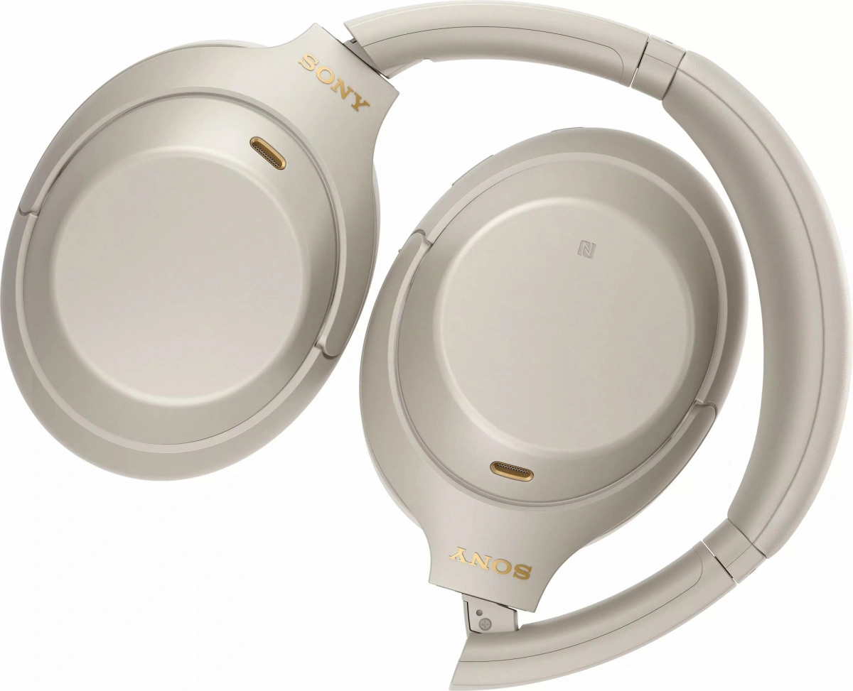 Беспроводные наушники Sony WH-1000XM4/S с шумоподавлением, Серебристые. Фото 5