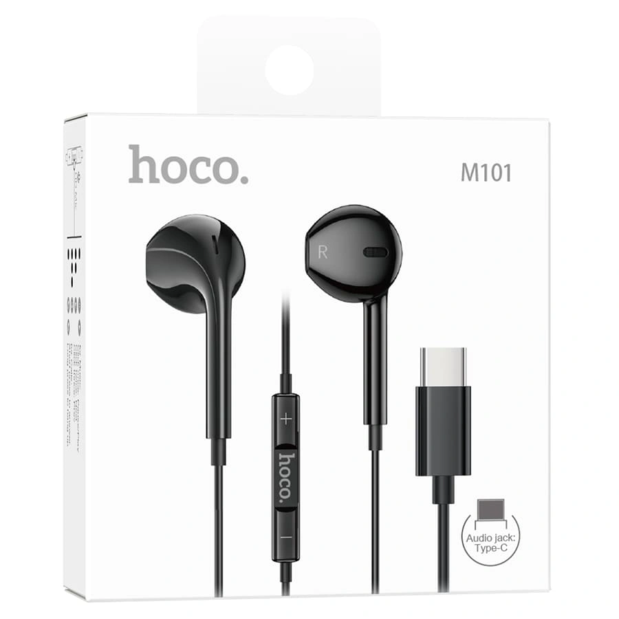 Наушники Hoco M101 Type-C, Чёрные. Фото 5