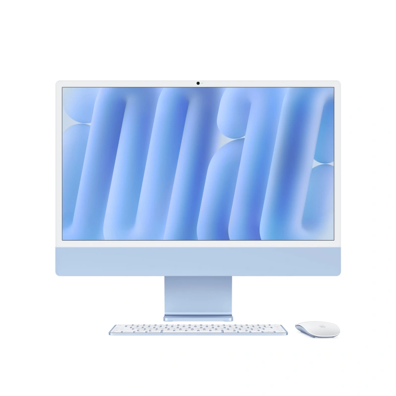 Apple iMac 24" Retina 4,5K, (MWV13RU/A) (M4, 10C CPU, 10C GPU, 16 ГБ, 256 ГБ SSD, 2024), Blue. Фото 2
