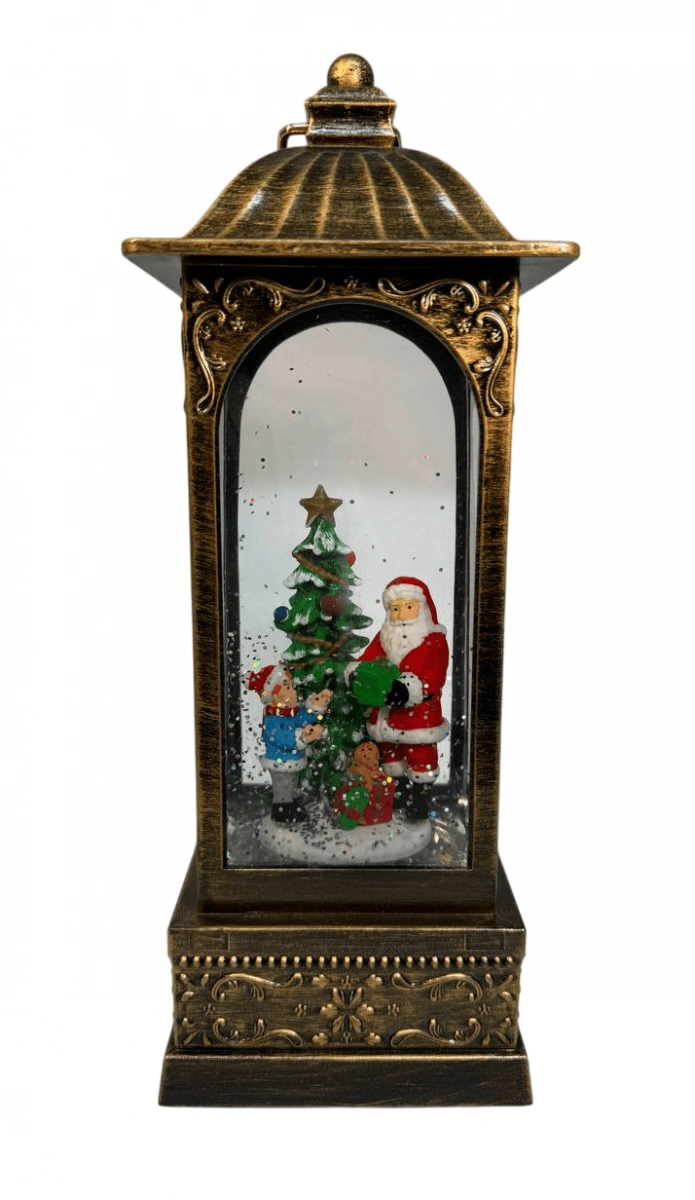 Декоративный светильник Дед мороз с елкой (DS835C) с музыкой большой. Фото 1