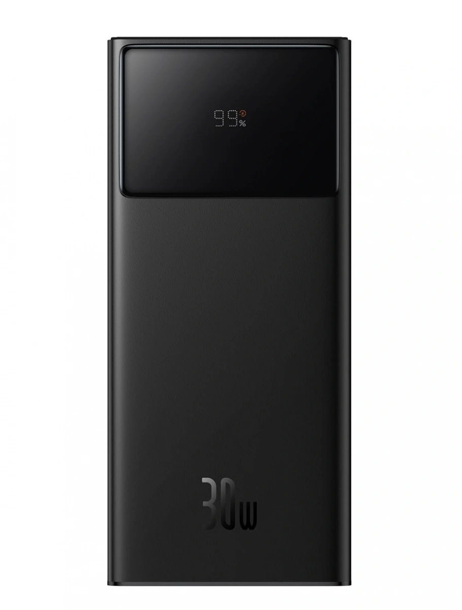 Внешний аккумулятор Baseus Star-Lord Digital Display Fast Charging Power Bank 20000mAh 30W с кабелем, Чёрный (P10022904113-00). Фото 1