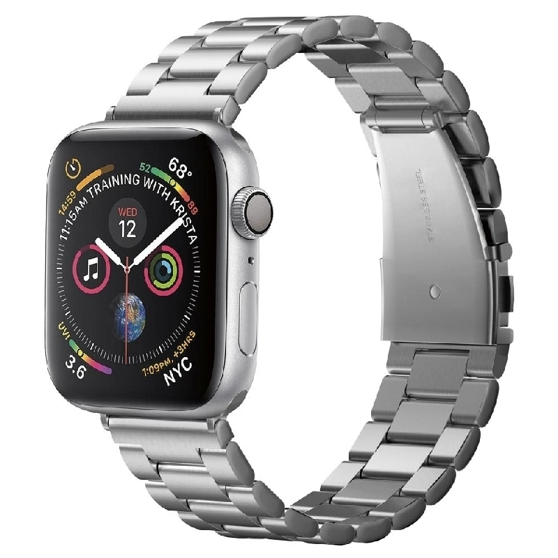 Ремешок Spigen Modern Fit для Apple Watch 44/45/46/49мм, Серебристый (062MP25404). Фото 1