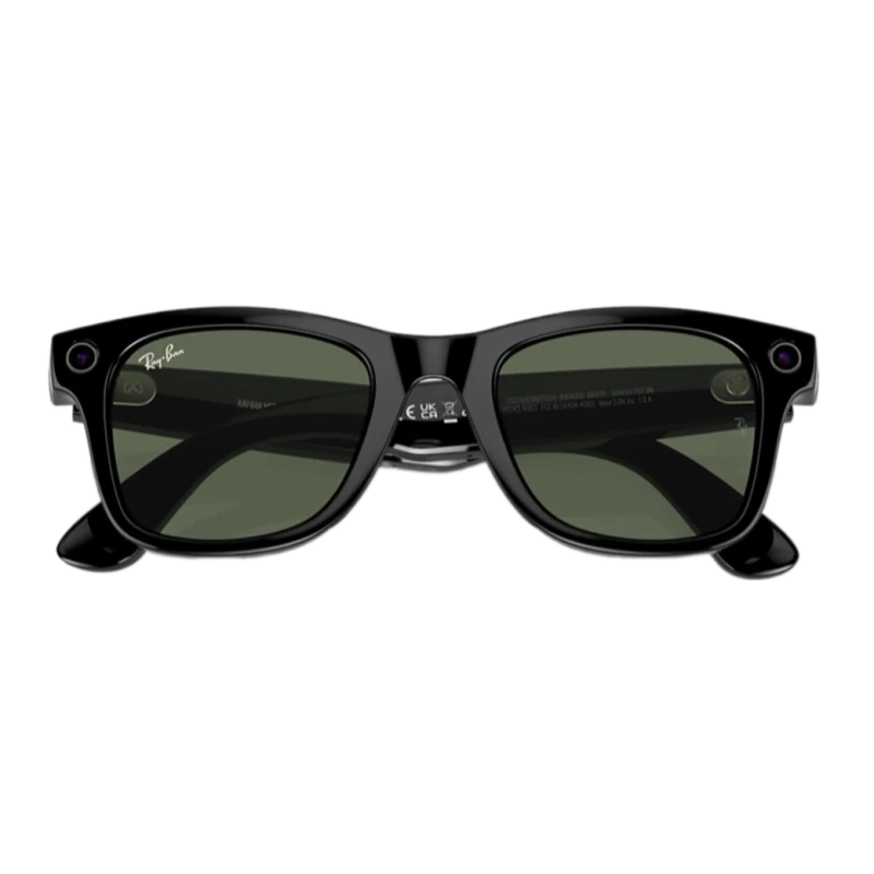 Умные очки Ray Ban Wayfarer RW4008 Matte Black/Graphite Green Transition 155-53mm (601S1M53). Фото 3