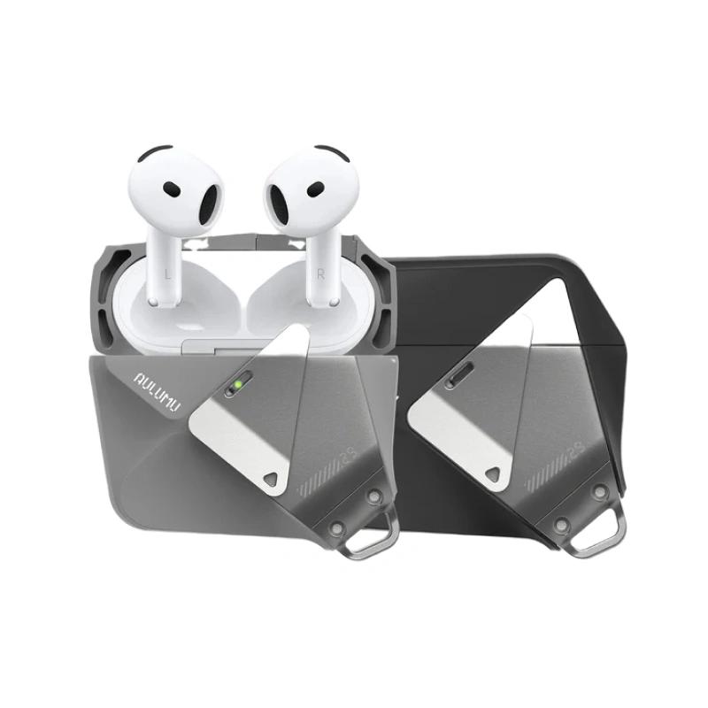 Чехол Aulumu A29 Geometric для AirPods 4, Gray (UA-A29-GR). Фото 4