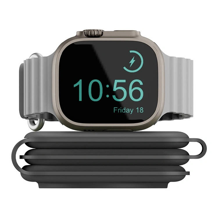 Беспроводное зарядное устройство EnergEA Bazic GoMag Trio PLUS magnetic wireless foldable 15W, Grey (GM-TRIOPLUS-GRY). Фото 4