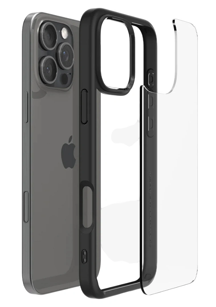 Накладка Spigen Ultra Hybrid для iPhone 16 Pro Max, Matte Black (ACS07996). Фото 4