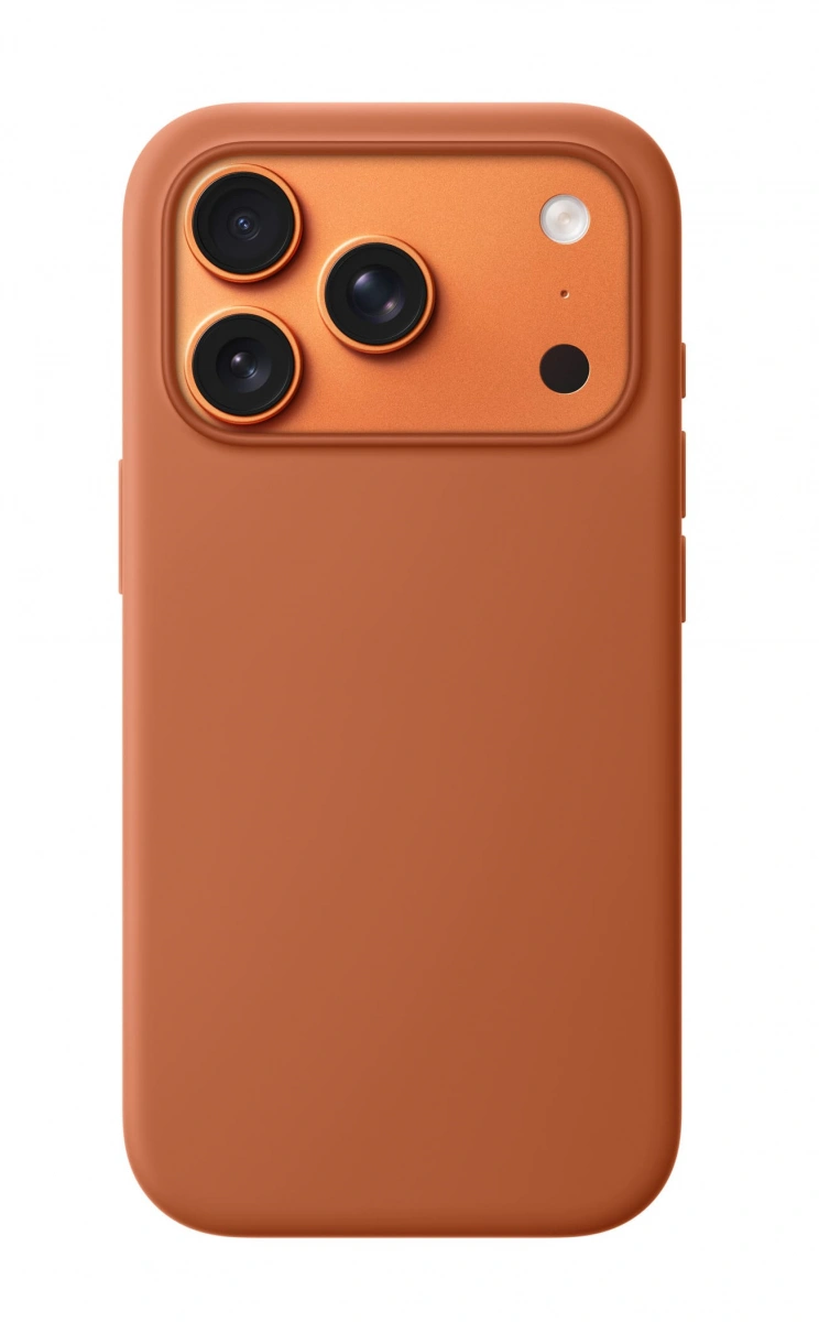 Накладка Silicone Case With MagSafe для iPhone 17 Pro, Терракотовая. Фото 1