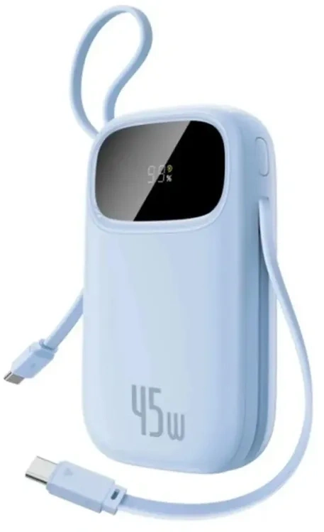 Внешний аккумулятор Baseus EnerFill FC31 10000mAh Qpow 3 45W, Голубой (E0028C03). Фото 1