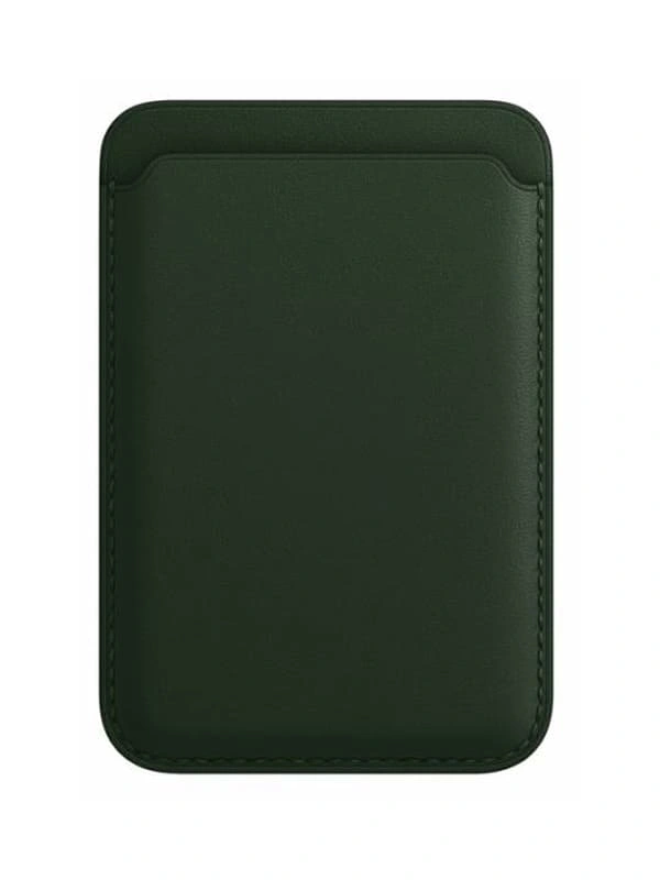 Магнитный бумажник Leather Wallet MagSafe для iPhone, Sequoia Green. Фото 1