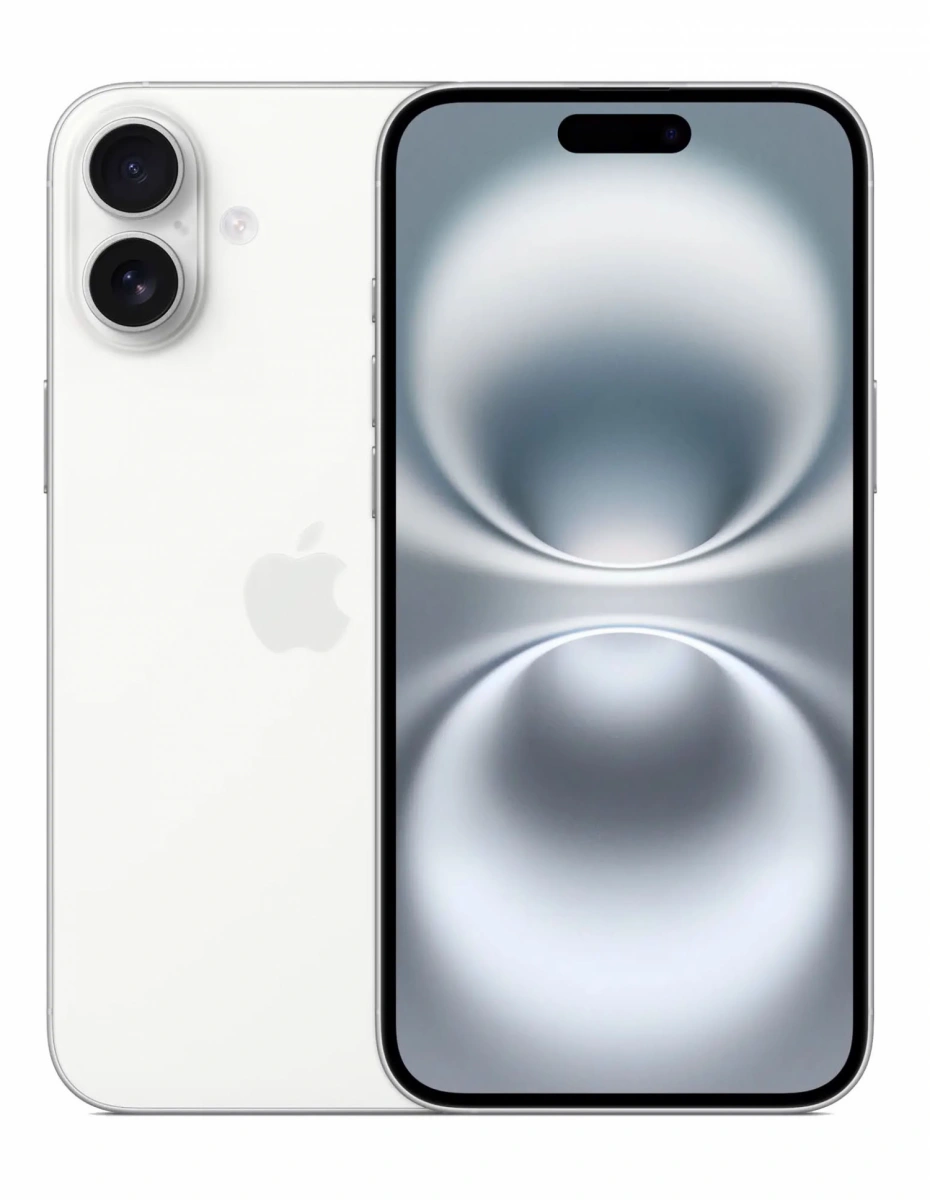 Смартфон Apple iPhone 16 128Gb White (eSIM+SIM). Фото 1