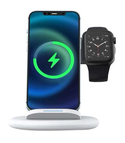 Беспроводное зарядное устройство Wiwu Power Air 3 в 1, Белое (PA3in1). Фото 1