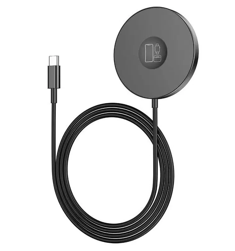 Беспроводное зарядное устройство Hoco Magnetic Wireless fast charger 3in1 CW41, Чёрное. Фото 1