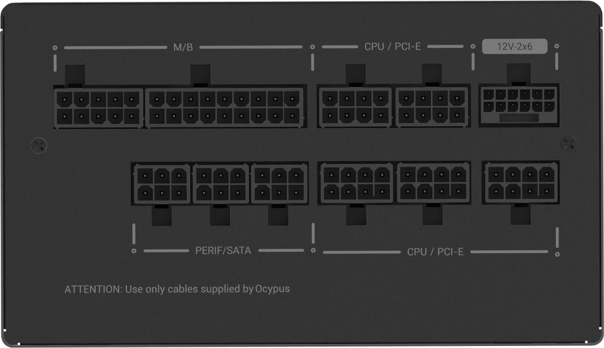 Блок питания Ocypus Iota P750S, Чёрный (Iota-P750S-GFFBK025X-EU). Фото 4