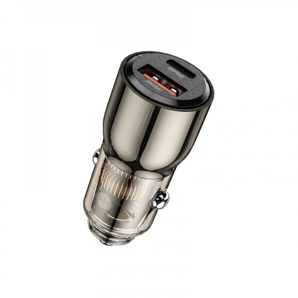 Автомобильное зарядное устройство Wiwu 95W 1USB/1C, Чёрное (Wi-QC012). Фото 1