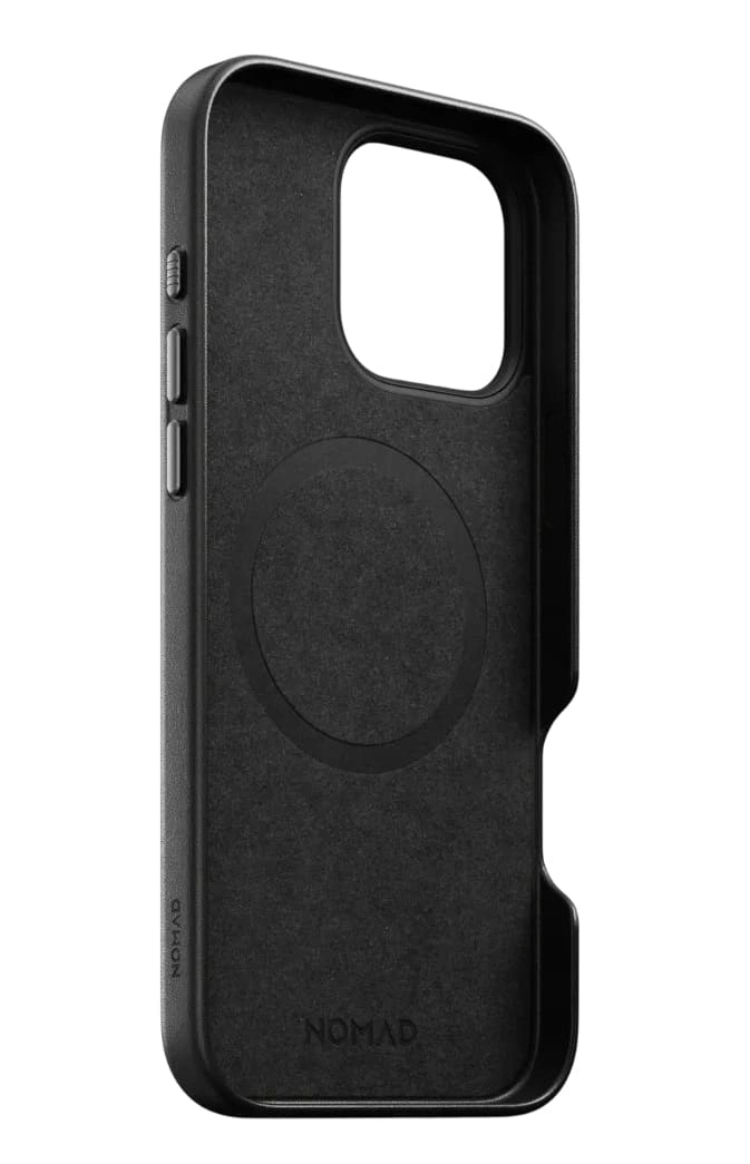 Накладка Nomad Traditional Leather Case With MagSafe для iPhone 16 Pro Max, Black (NM01388685). Фото 4