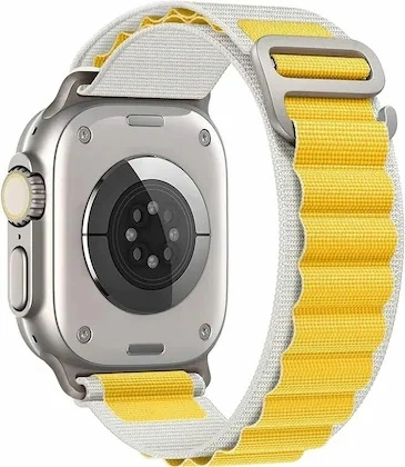 Ремешок Alpine Loop для Apple Watch 44/45/46/49мм, Yellow/Ivory. Фото 1