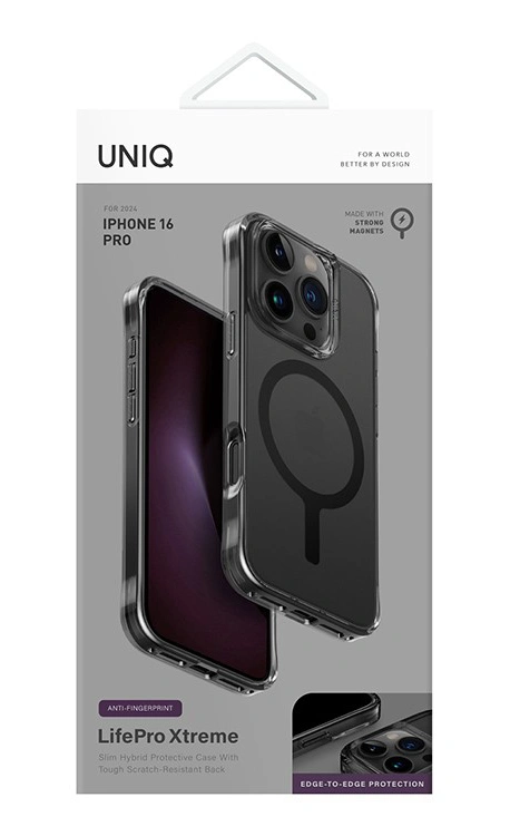 Накладка Uniq Lifepro Xtreme AF (MagSafe) для iPhone 16 Pro, Frost Smoke (IP6.3P(2024)-LXAFMSMK). Фото 4
