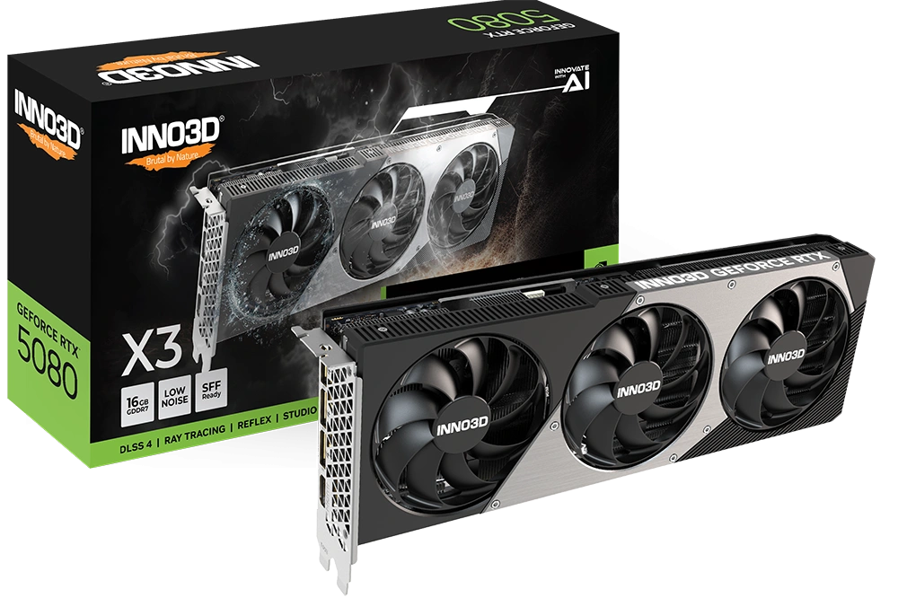 Видеокарта Inno3D GeForce RTX 5080 X3 16GB GDDR7 256 bit PCIe 5.0. Фото 5