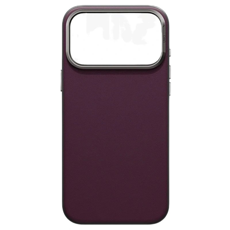 Накладка Uniq для iPhone 18 Pro / iPhone 17 Pro Lyden DS Vegan Leather Case (MagSafe), Deep Maroon (IP6.3P(2026)-LDSMDMRN). Фото 3