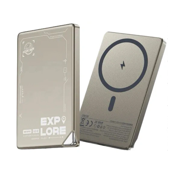 Внешний аккумулятор Wiwu Magnetic Wi-P019 5000mAh, Titanium Alloy. Фото 1