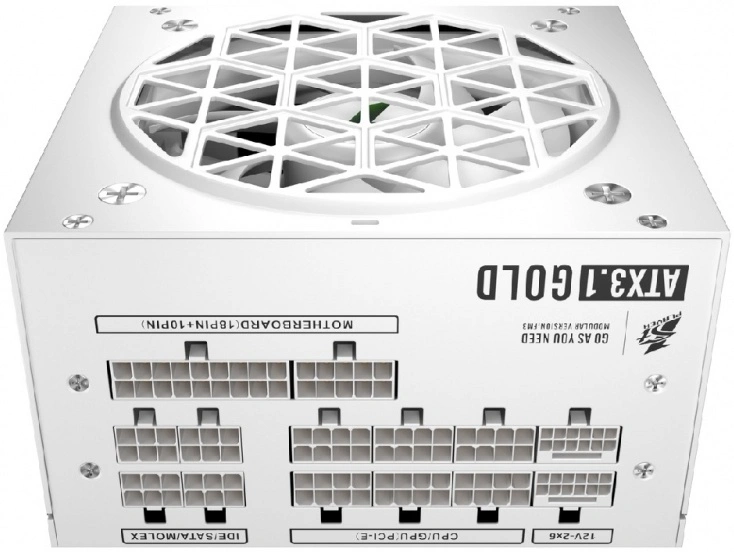 Блок питания 1STPLAYER NGDP GOLD 850W, Белый (HA-850BA4-WH). Фото 4