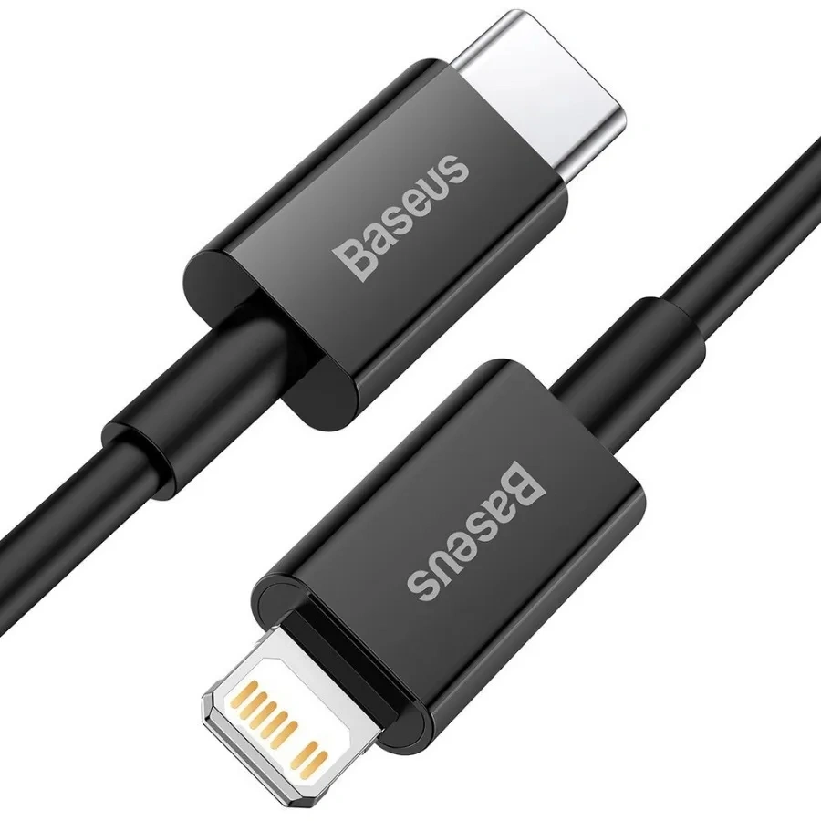 Кабель Baseus Superior Series Fast Charging Data Cable Type-C to iP PD 20W 1m, Чёрный (CATLYS-A01). Фото 2