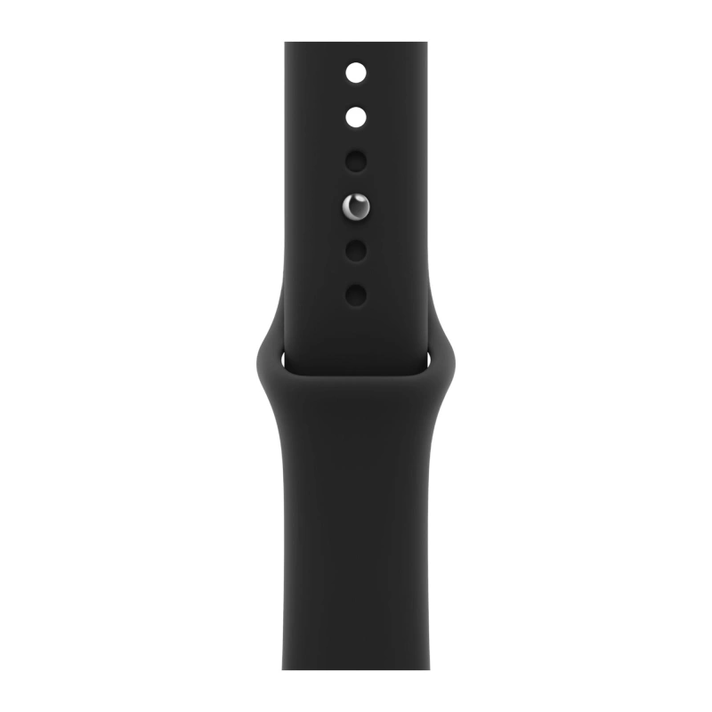 Умные часы Apple Watch Series 12 GPS, 42мм, Чёрный алюминиевый корпус, спортивный ремешок чёрного цвета, размер S/M 130-180 мм (MJEA4). Фото 3