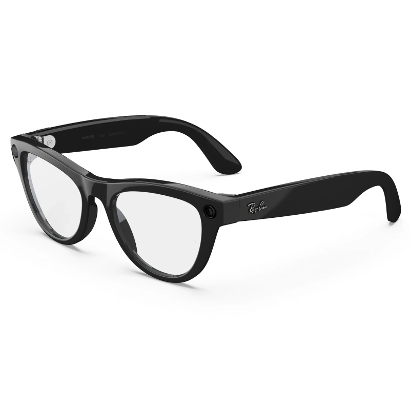 Умные очки Ray Ban Skyler (Gen 2) RW4014 Shiny Black/Clear 150-52mm (601/SB52). Фото 1