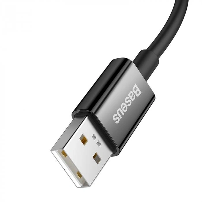 Кабель Baseus Superior Series (SUPERVOOC) Fast USB to Type-C 65W 2м, Чёрный (CAYS001001). Фото 3