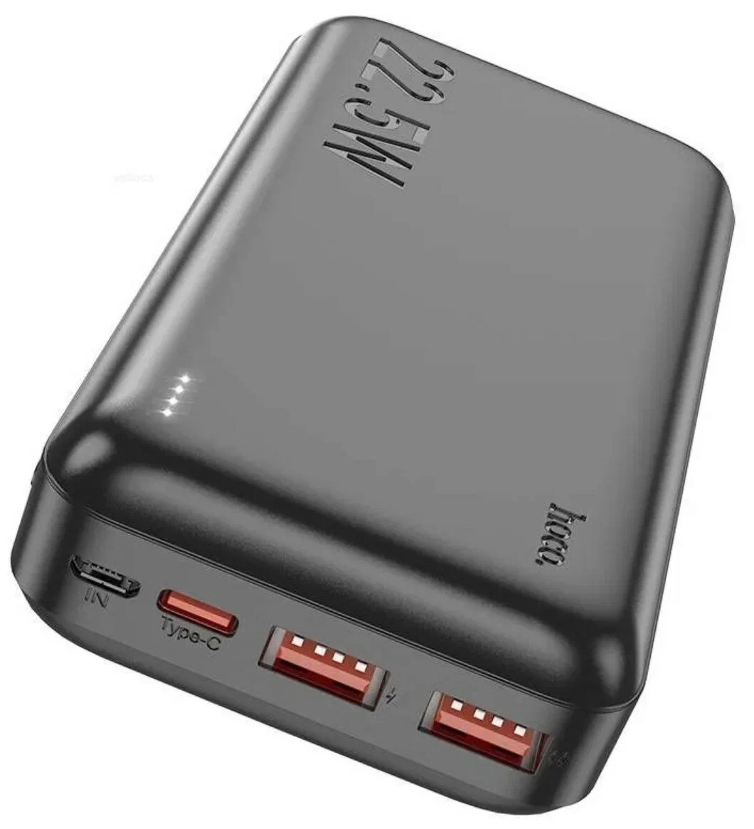 Внешний аккумулятор Hoco J101A 20000mAh, Чёрный. Фото 2