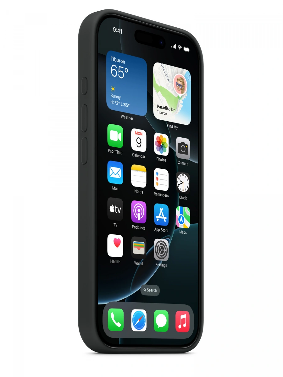 Накладка для iPhone 16 Pro Max Silicone Case With MagSafe, Black. Фото 5