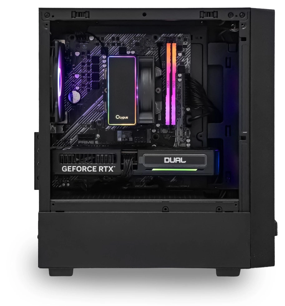 Системный блок CORE M (SM02 Ryzen 5 5600, 32Гб DDR4, RTX5060, SSD 1Тб M.2, ASUS PRIME B550M-K, 650Вт). Фото 2