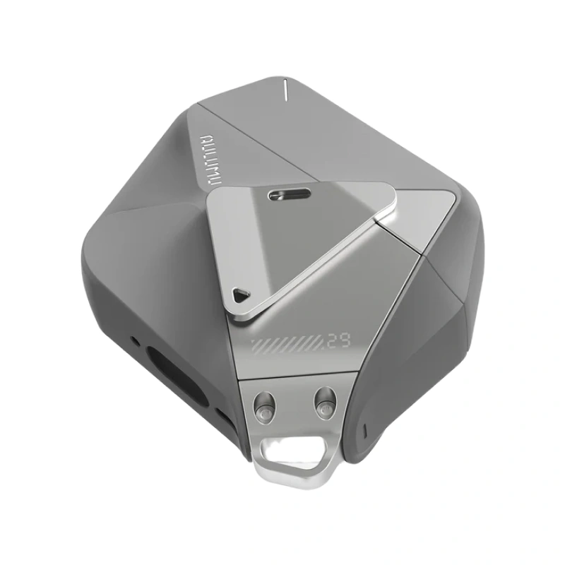 Чехол Aulumu A29 Geometric для AirPods 4, Gray (UA-A29-GR). Фото 2