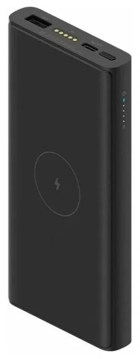 Внешний аккумулятор с беспроводной зарядкой XiaoMi Mi Wireless Power Bank 30W 10000 mAh WPB25ZM, Чёрный. Фото 3