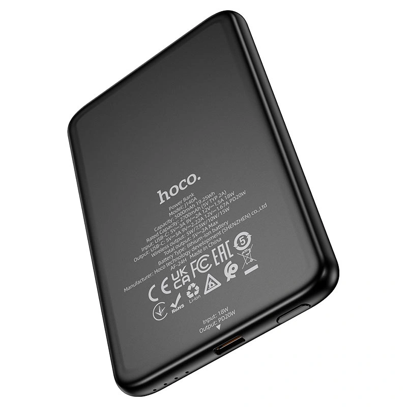 Внешний аккумулятор Hoco J140A Tony PD20W 5000mAh, Чёрный. Фото 2