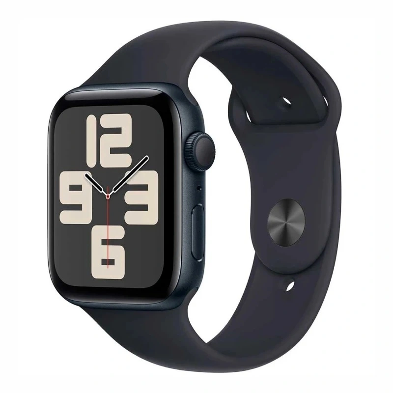 Apple Watch SE 2024, 40 мм, алюминий цвета "тёмная ночь", Midnight Sport Band, M/L (MXE93). Фото 1
