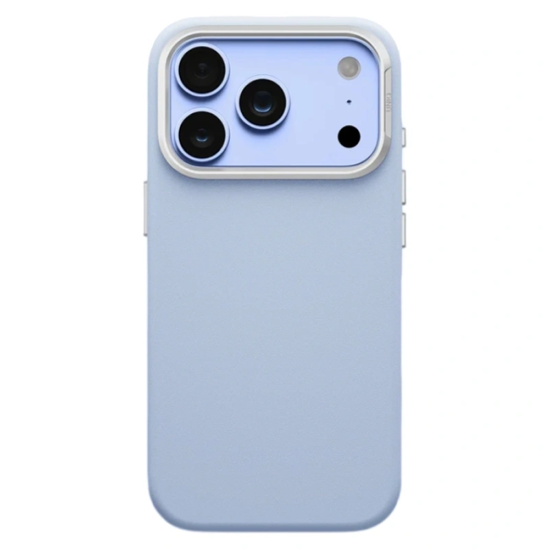 Накладка Uniq для iPhone 18 Pro Max / iPhone 17 Pro Max Lyden DS Vegan Leather Case (MagSafe), Frost Blue (IP6.9P(2026)-LYDMFBLU). Фото 2