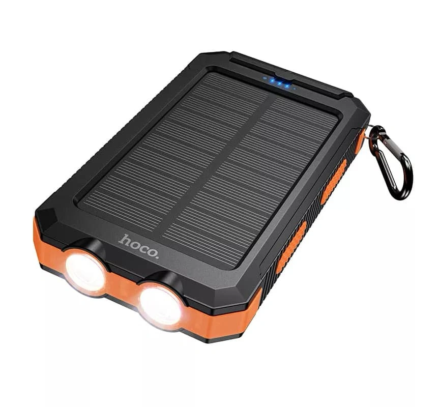 Внешний аккумулятор Hoco J164 Platinum Solar 8000mAh, Чёрный. Фото 2