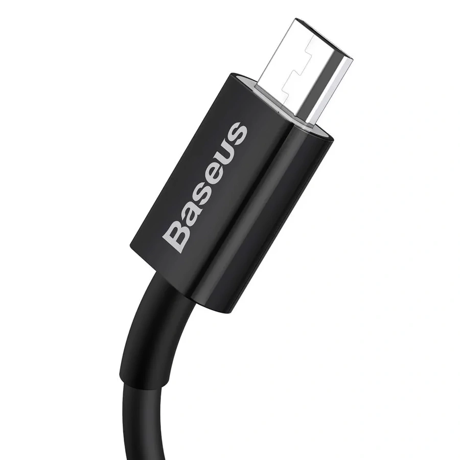Кабель Baseus Superior Series Fast Charging Data Cable USB to Micro 2A 1м, Чёрный (CAMYS-01). Фото 3