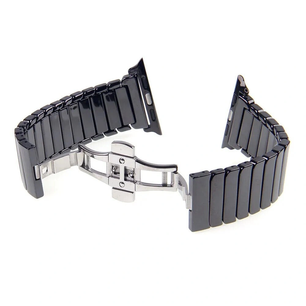 Ремешок Ceramics для Apple Watch 38/40/41/42мм, Чёрный. Фото 1