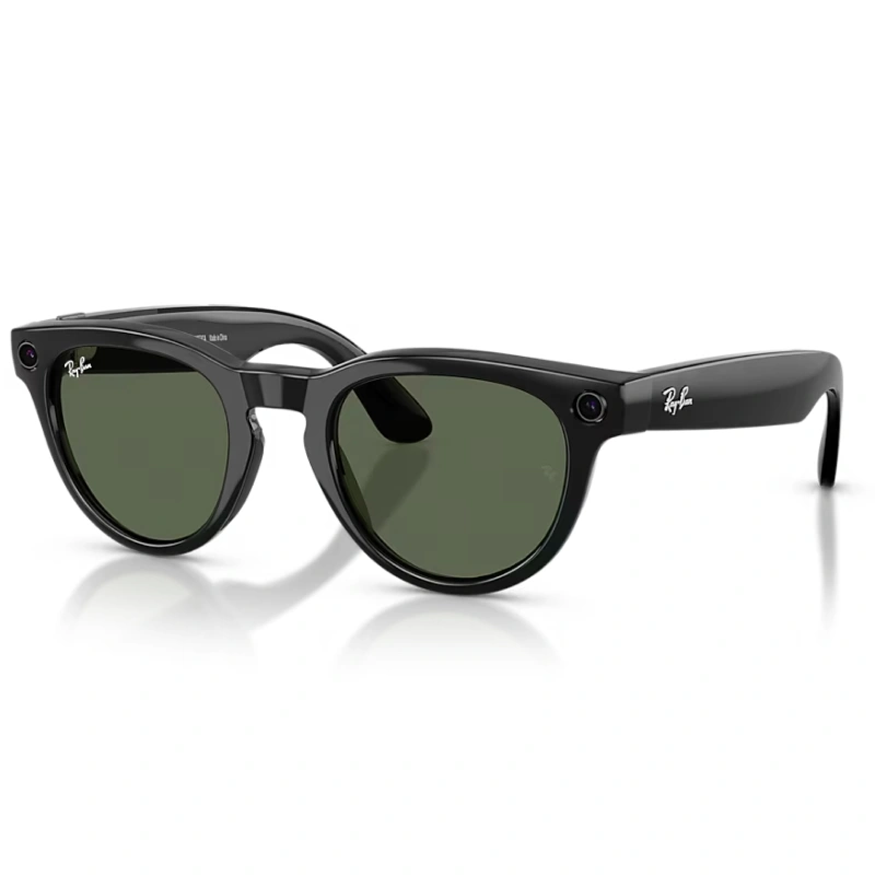 Умные очки Ray Ban Headliner (Gen 2) RW4013 Глянцевый чёрный/Зелёный фотохром M 150-50 (601/7150). Фото 1