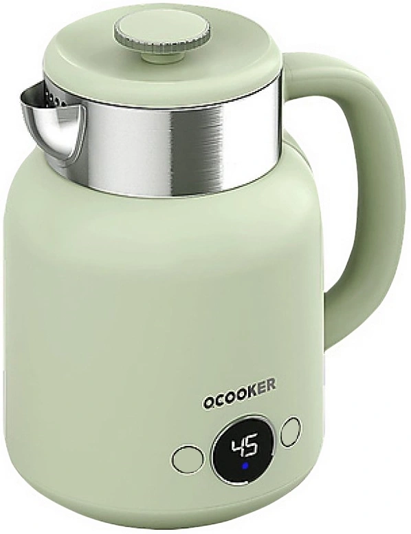 Электрический чайник с датчиком температуры Qcooker Kettle 1.5L 1500W, Зелёный (CR-SH1501). Фото 2